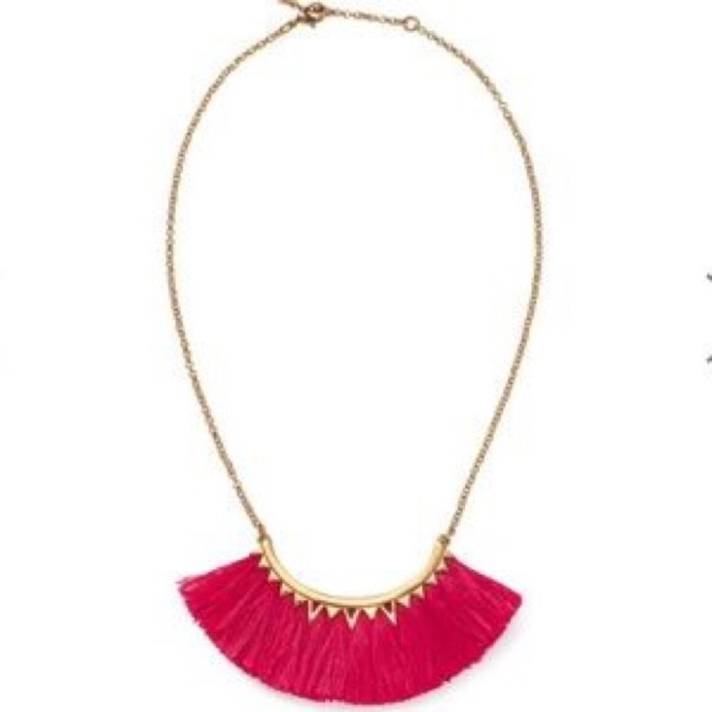 Pink Fringe Necklace- Stella and Dot Eden